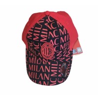 Cappellino Milan ufficiale rosso e nero
